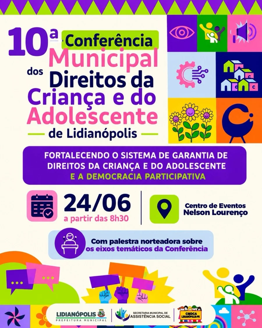 10ª Conferência Municipal dos Direitos da Criança e do Adolescente