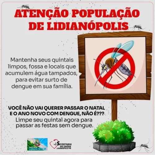ATENÇÃO POPULAÇÃO DE LIDIANÓPOLIS
