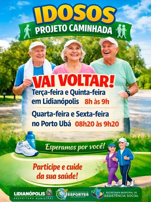 O Projeto Caminhada para Idosos está de volta! 