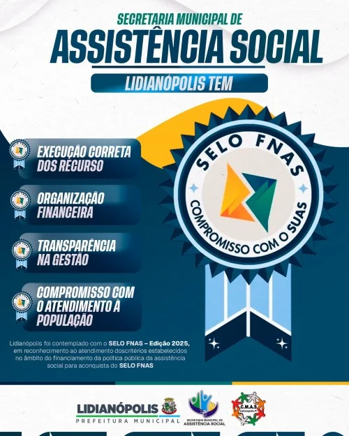 LIDIANÓPOLIS TEM SELO FNAS 2025!