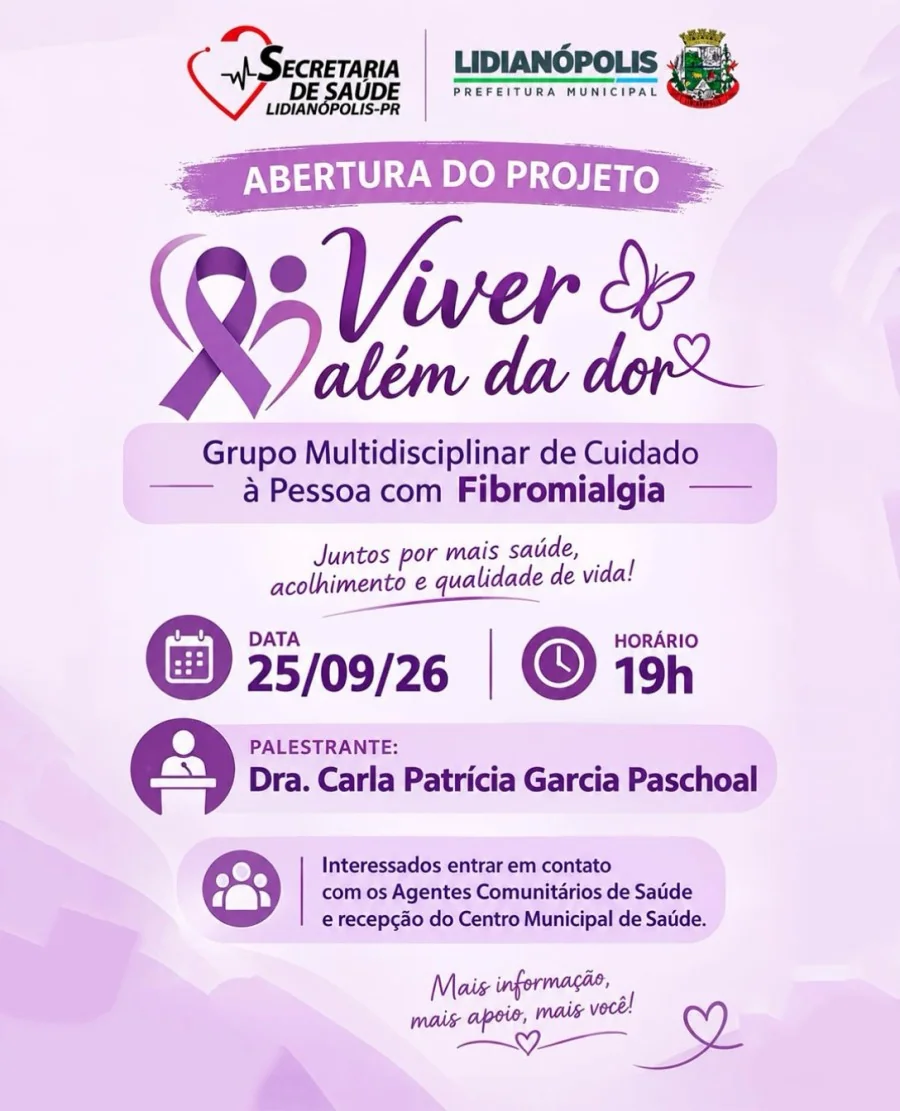 Abertura do projeto Viver Além da Dor