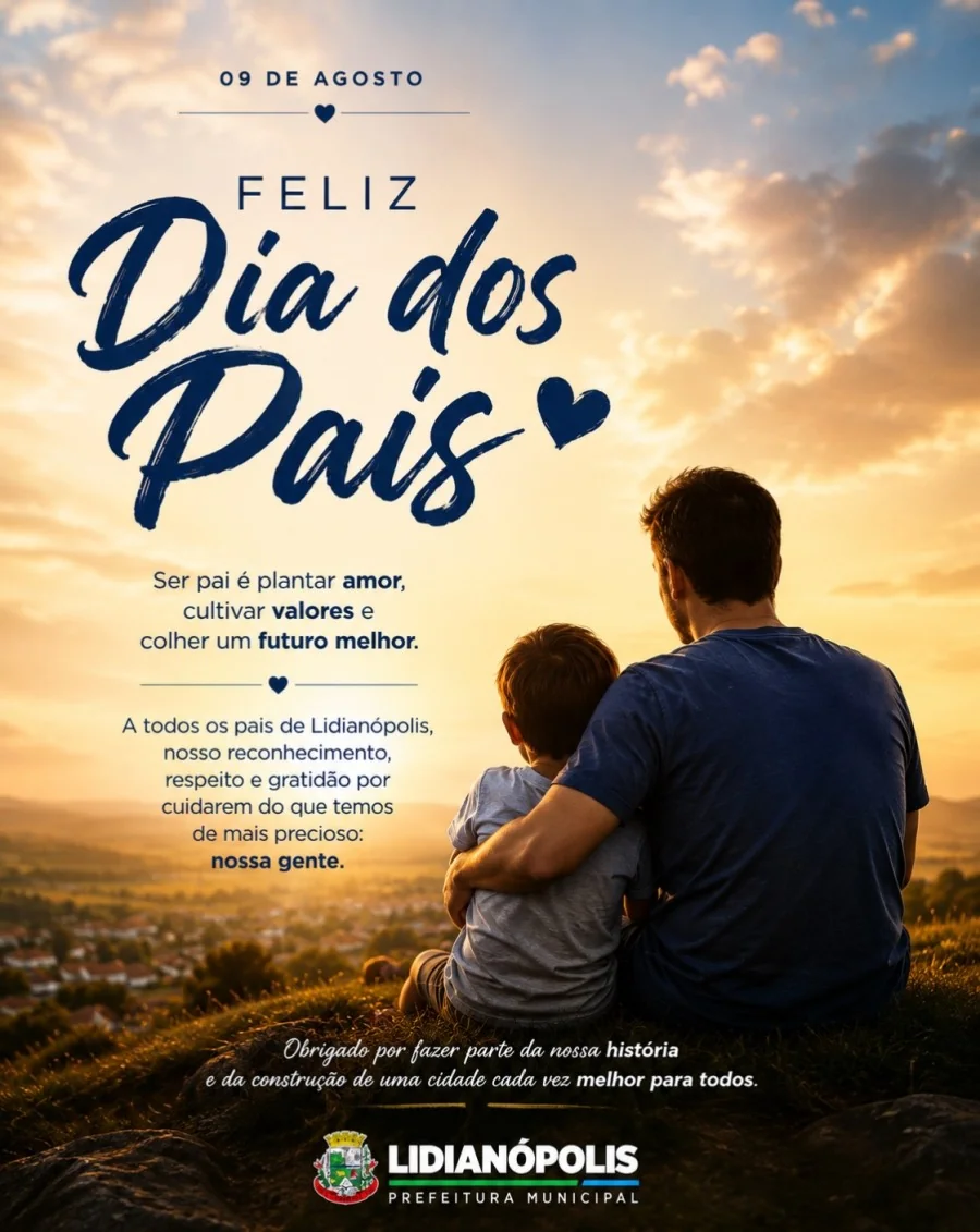 Prefeitura de Lidianópolis homenageia todos os pais
