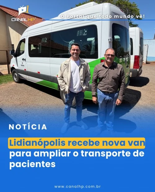 Lidianópolis recebe nova van para ampliar o transporte de pacientes