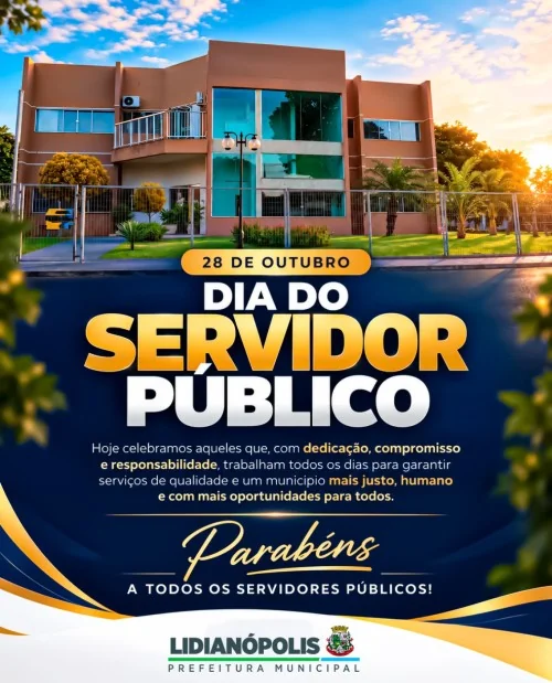 Parabéns a todos os servidores públicos