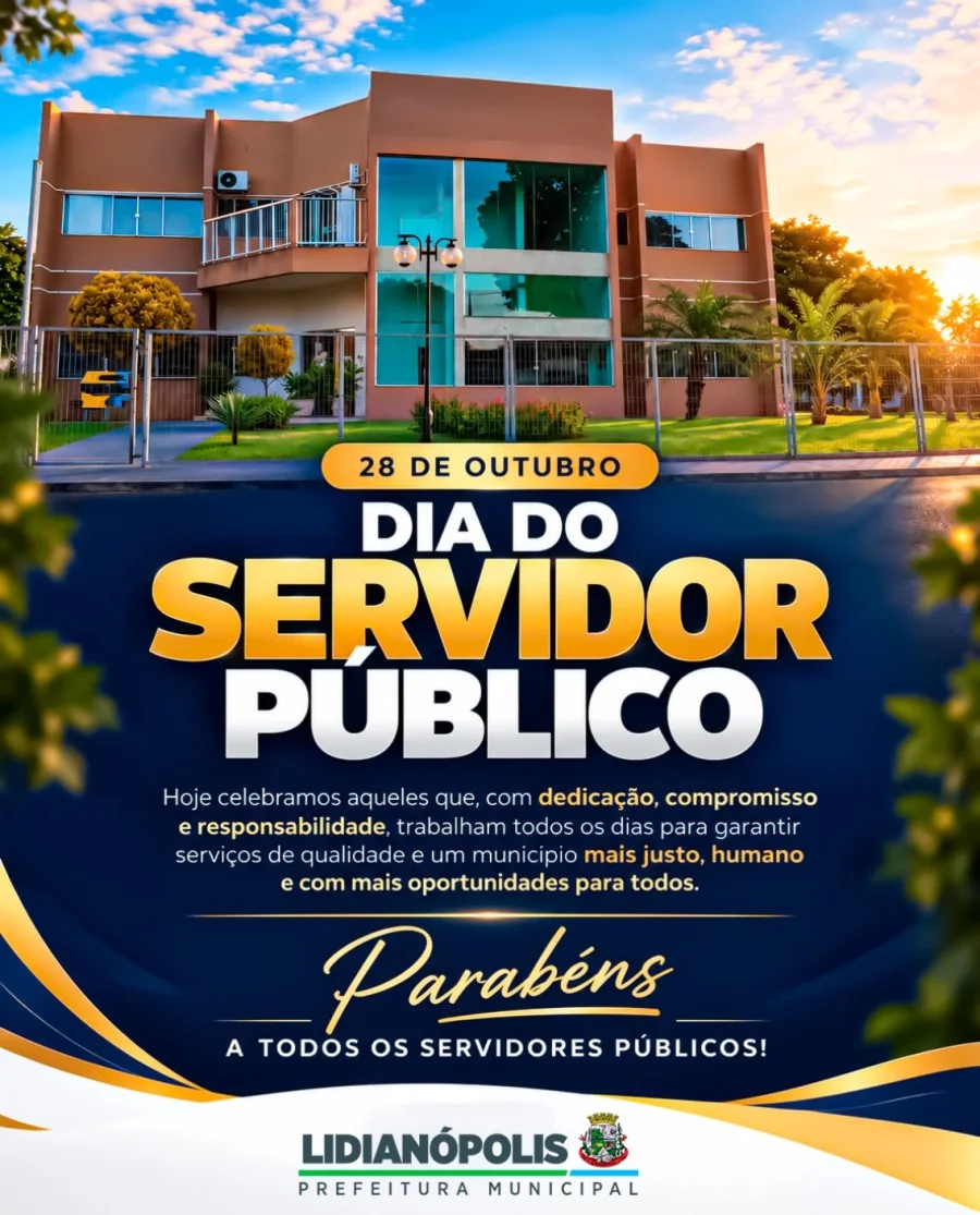 Parabéns a todos os servidores públicos