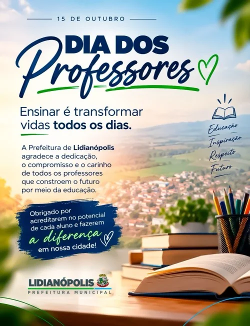 Prefeitura de Lidianópolis homenageia os professores