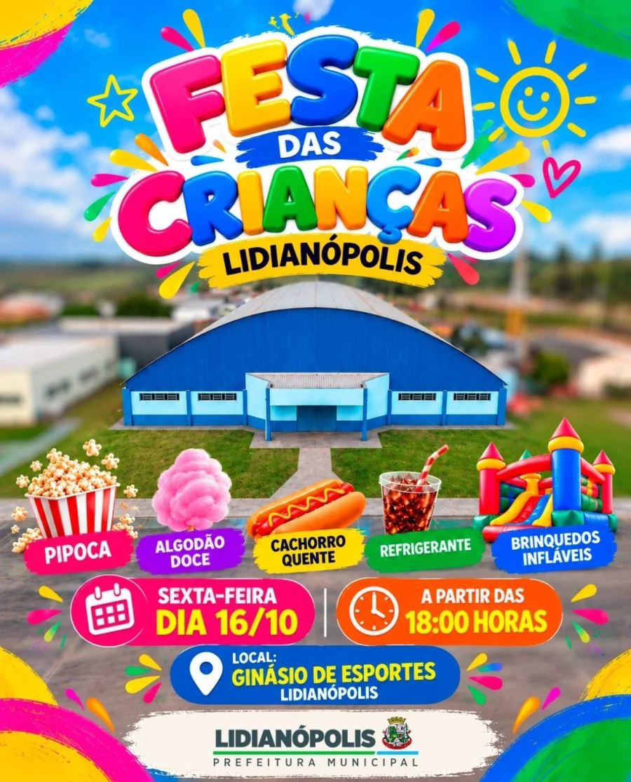 Vem aí a Festa das Crianças de Lidianópolis!
