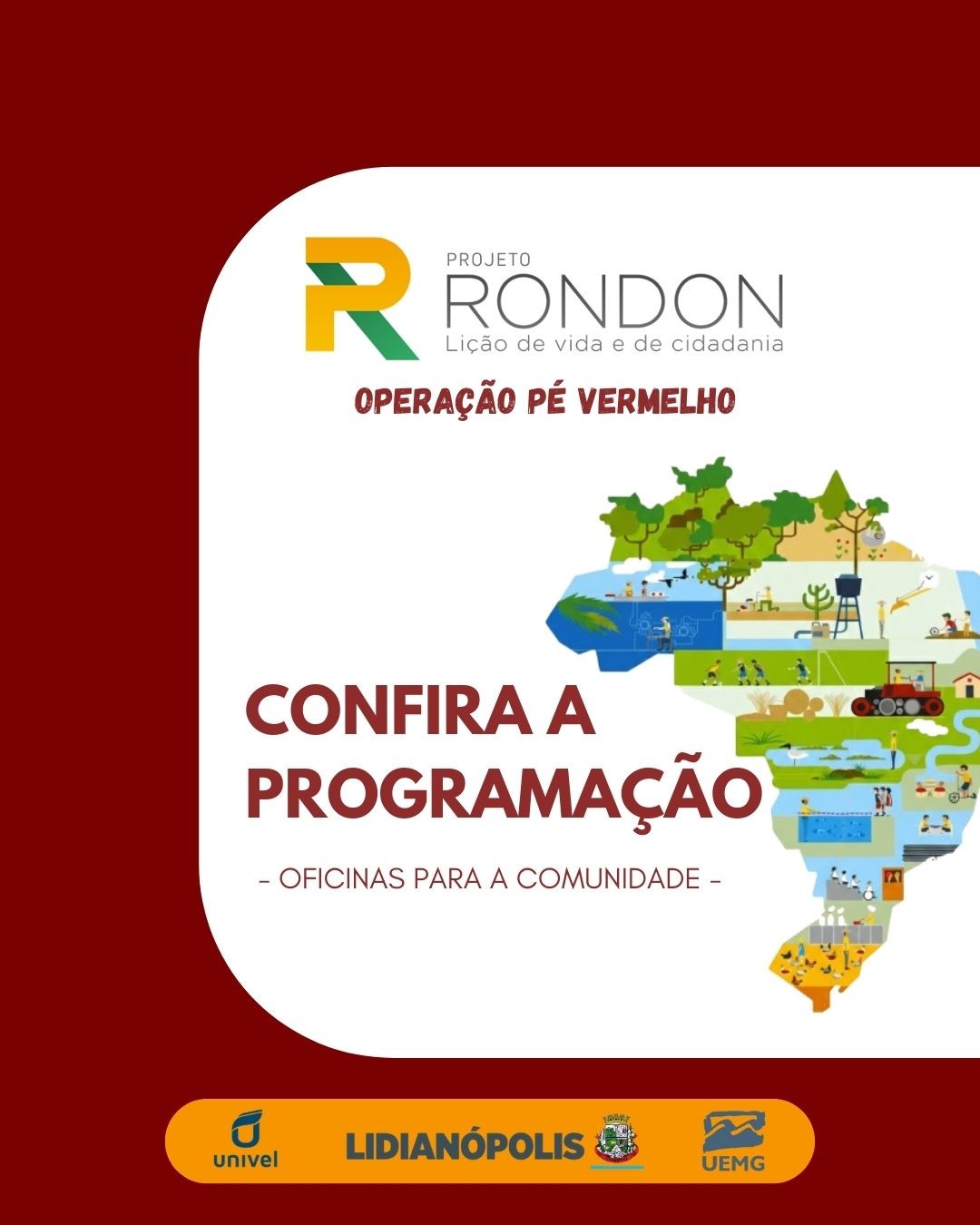  Confira a Programação do Projeto Rondon!