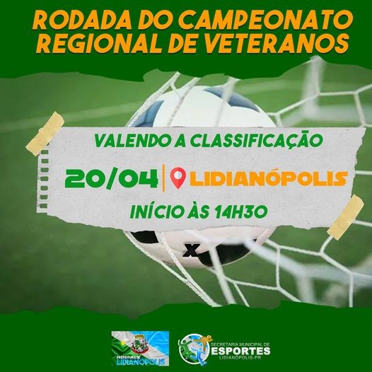 Rodada do Campeonato Regional de Veteranos