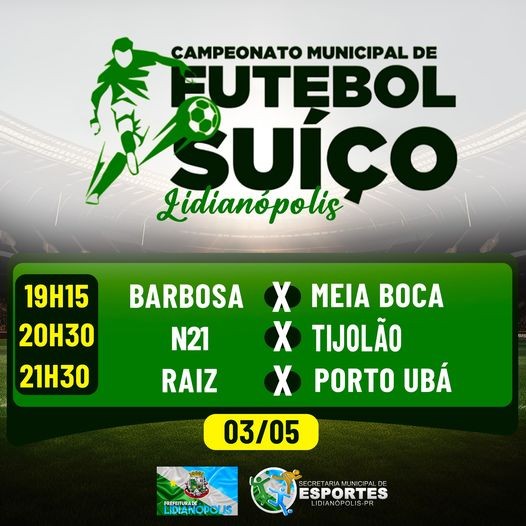 Campeonato Futebol Suíço - Lidianópolis