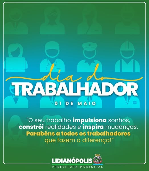 ✅Parabéns a todos os trabalhadores!!