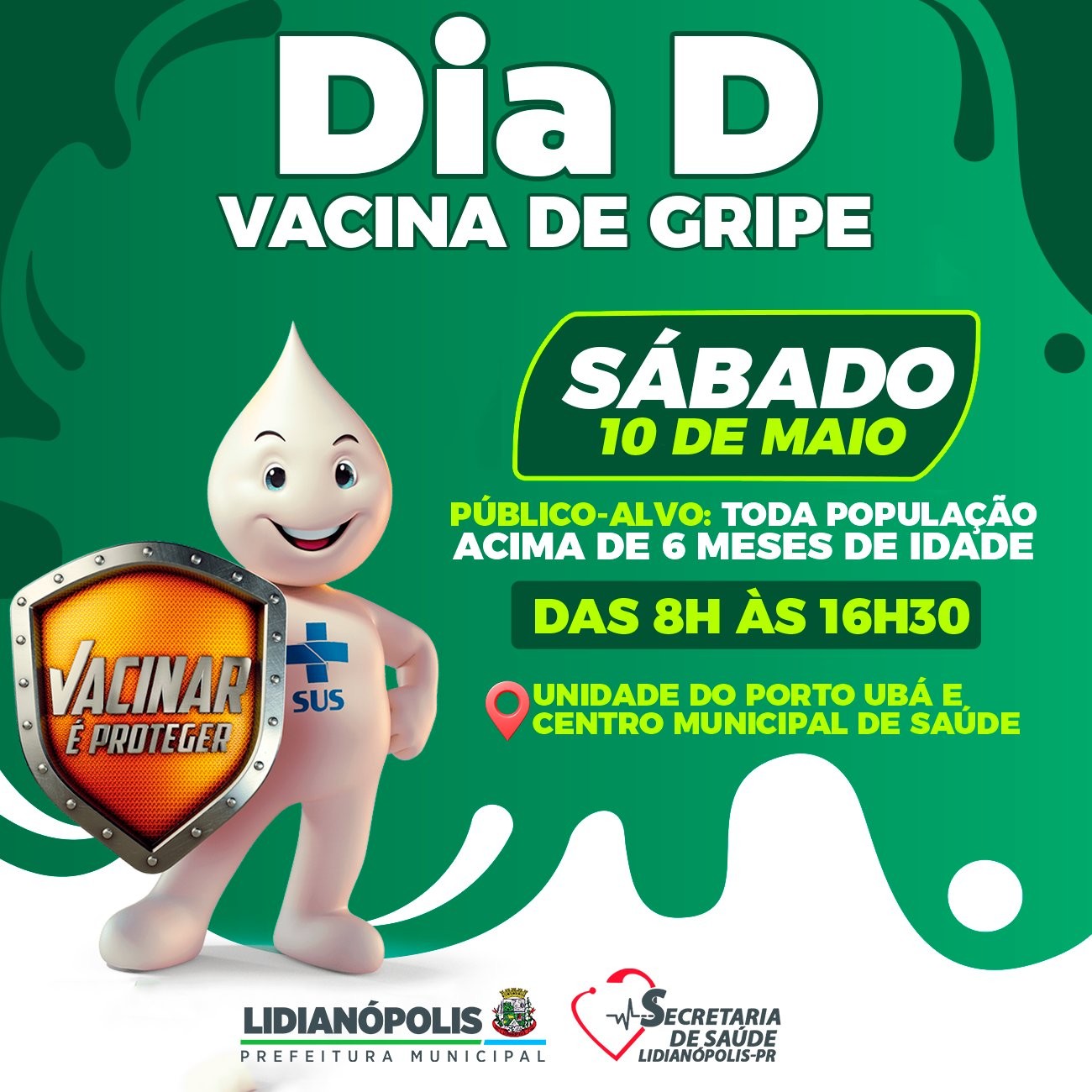 Dia D - Vacina de Gripe 10 de Maio