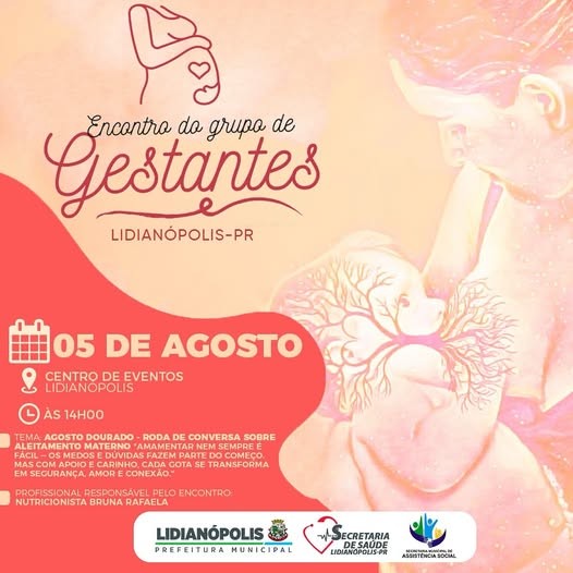 Encontro do grupo de gestantes - 05/08