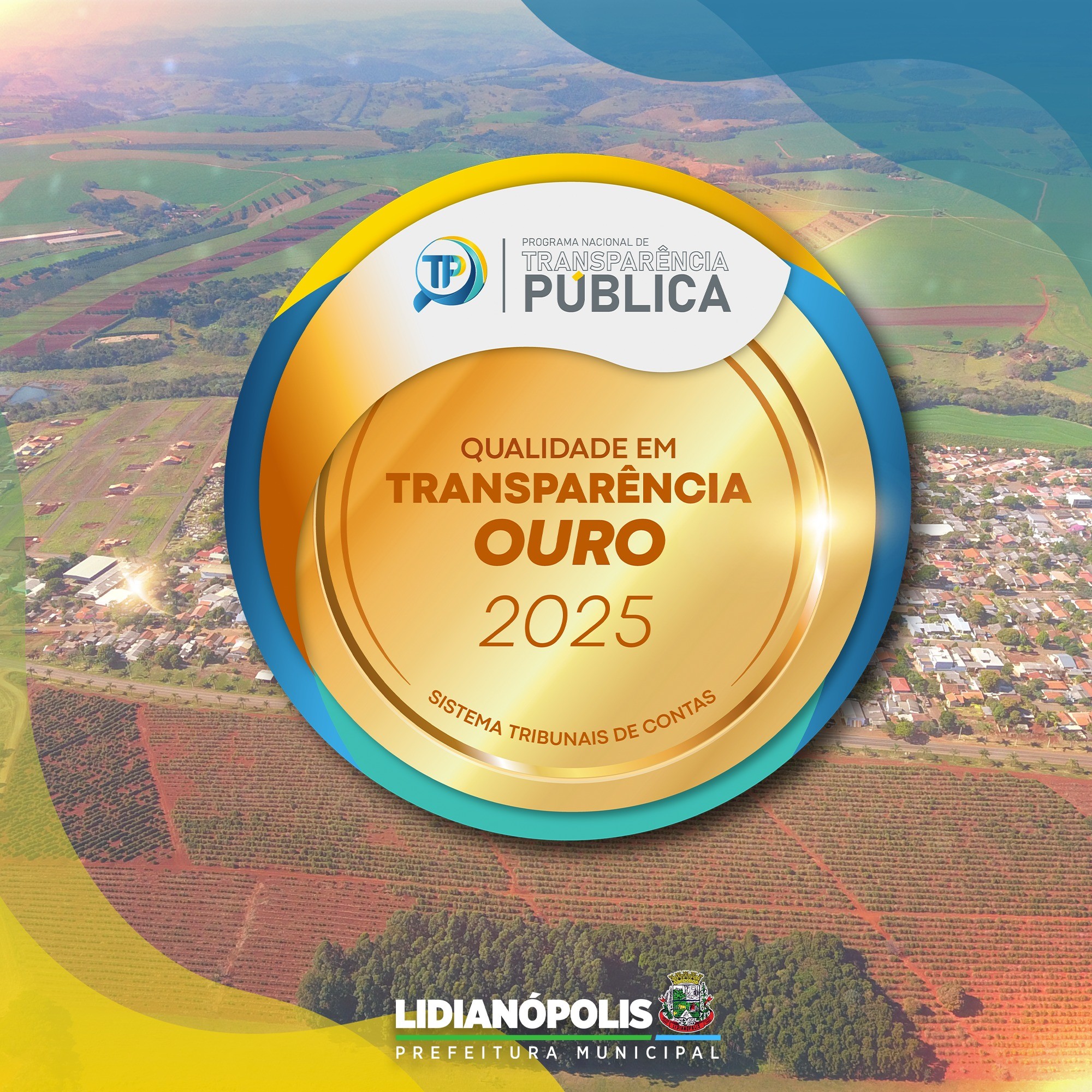 Lidianópolis atinge Selo Ouro em Qualidade da Transparência na avaliação do ITP 2025