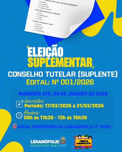 ELEIÇÃO SUPLEMENTAR  - CONSELHO TUTELAR